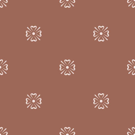 Boho seamless repeating background with flowers in vectorのイラスト素材