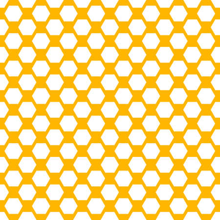 Yellow honeycomb background. honeycomb pattern. Hexagon abstract background vector design.