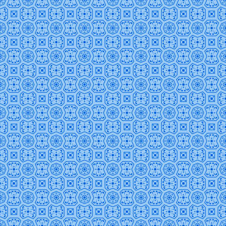 Blue Moroccan tile Pattern in Vector. Vector illustration
