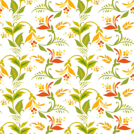 Seamless ornament wallpaper in vintage style.のイラスト素材