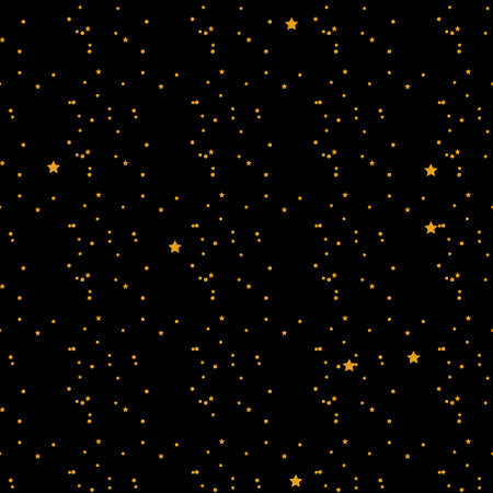 Moon, Sun and Stars. Seamless background.のイラスト素材