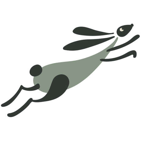 Funny Rabbit for your design. vector illustrationのイラスト素材