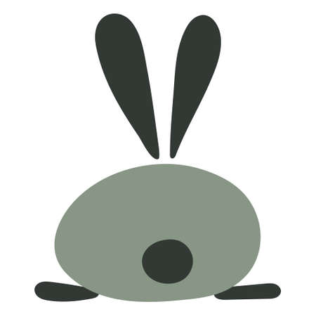 Funny Rabbit for your design. vector illustrationのイラスト素材