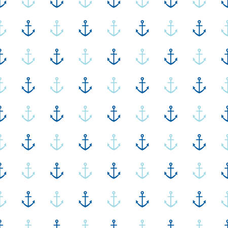 Seamless pattern with anchorsのイラスト素材