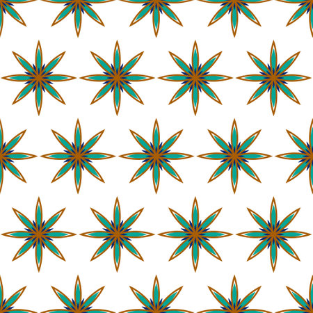 Talavera pattern. Moroccan tile mosaic.のイラスト素材