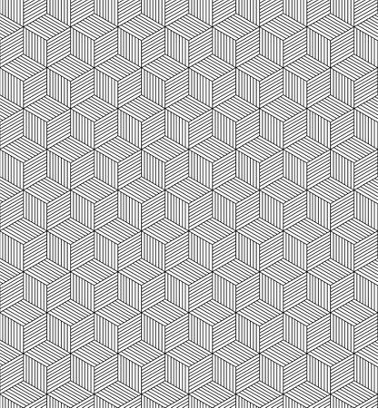 The geometric seamless pattern with lines.のイラスト素材