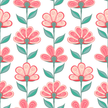 flower seamless pattern backgroundのイラスト素材