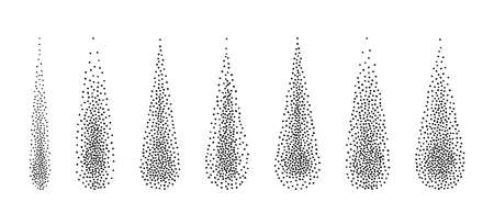 Halftone drops of water of dots. Vector illustrationのイラスト素材