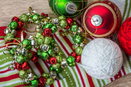 Christmas decoration settingの写真素材