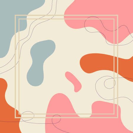 Fluid style poster. Abstract graphic elements. Ideal for party, banner, print, promotion, sale, ad, web, social media.のイラスト素材