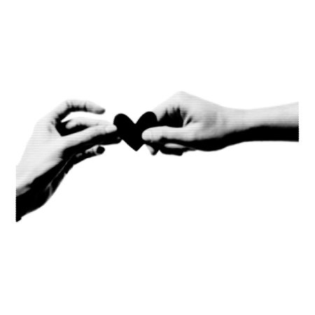 Halftone human hand. Collage design element in trendy magazine style. Retro halftone effect. Illustration with vintage grunge punk cutout shapeのイラスト素材