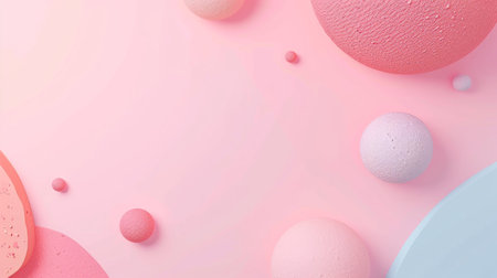 Abstract background with circles. Pastel wallpaperの素材