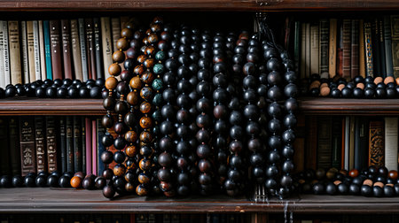 Muslim prayer rosary. Symbol of islam religionの素材