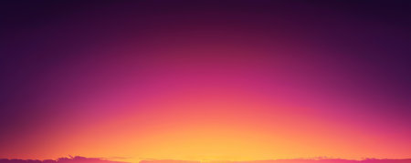 Stunning Colorful Sunset Sky with Deep Purple and Orange Huesの素材