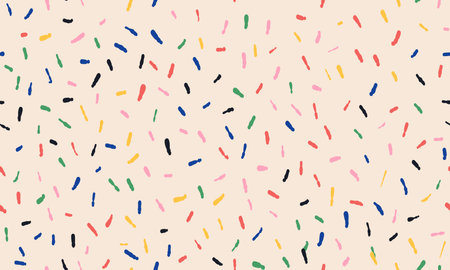 Colorful small dash seamless pattern. Vector wallpaper with spots textureのイラスト素材