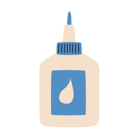 Hand drawn glue bottle. Vector illustration.のイラスト素材