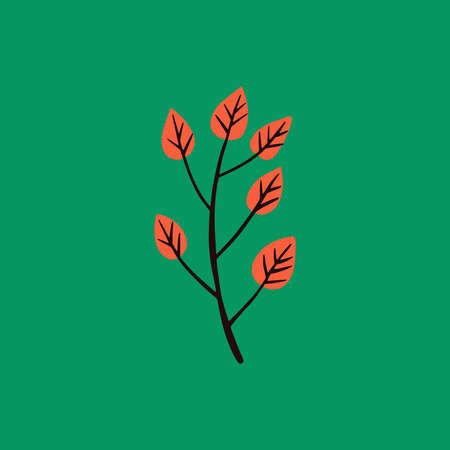 Hand drawn flat decorative flowers. Vector plants elements for design, web design, textile, ceramics, wrapping, wallpaper, coverのイラスト素材