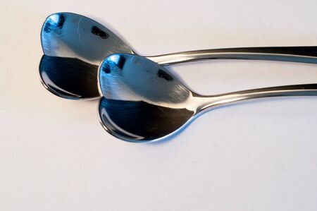 vintge old heart shaped spoons for valentine's dayの写真素材