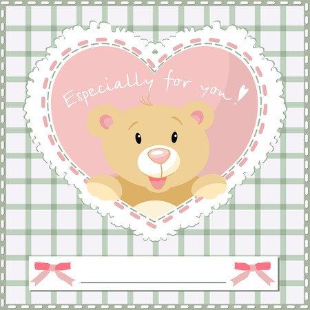 Heart with bowのイラスト素材