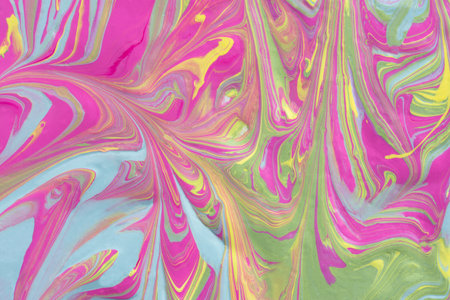 Abstract fluid art texture. A multicolored pictorial fragment of a painting. Bright acrylic drawing...