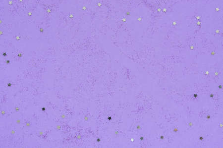 Abstract purple shiny background. The concept of winter holidays. Fine texture of glass sequins. Design concept for jewelry, holiday, wallpaper, Christmas, Valentine's Day. Horizontal Fashion Bannerの写真素材