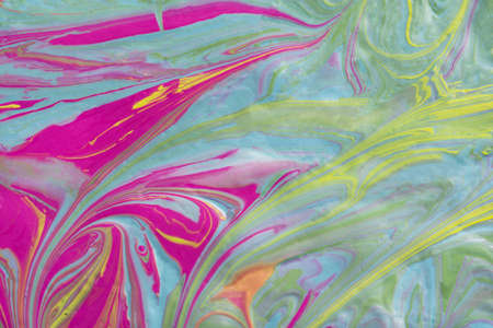 Abstract fluid art texture. A multicolored pictorial fragment of a painting. Bright acrylic drawing...