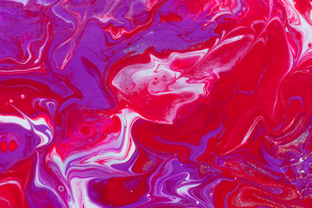 Pink white purple acrylic abstract background of the creative trend. Fluid art texture. Dynamic lines, a surge of passion, freedom. Form of presentation of websites, booklets, leaflets, business cardsの写真素材