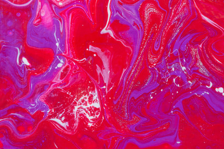 Pink white purple acrylic abstract background of the creative trend. Fluid art texture. Dynamic lines, a surge of passion, freedom. Form of presentation of websites, booklets, leaflets, business cardsの写真素材