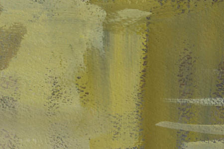Abstract beige-brown art background. A horizontal multicolored banner. The modern art of painting. A fragment of the painting. Gouache sketch on paper. Layout for the design of websites, notebooksの写真素材