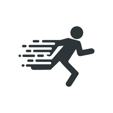 Fast run, Running Man Vector illustrationのイラスト素材