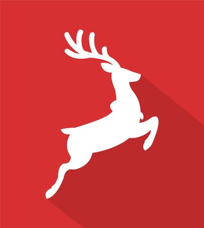 Christmas deer - Vector illustrationのイラスト素材