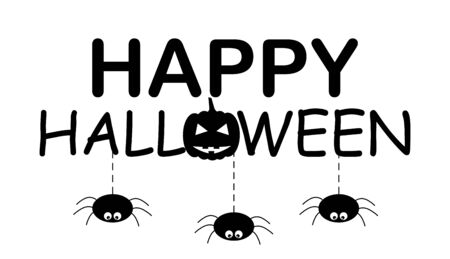 Happy Halloween, Isolated - Vector illustrationのイラスト素材