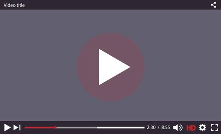 Video player for web - vector illustrationのイラスト素材