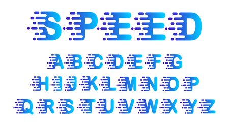Alphabet speed,Fast letters - vector illustrationのイラスト素材