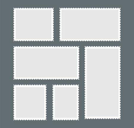 Blank postage stamp - Vector illustrationのイラスト素材