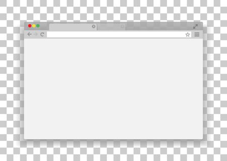 Simple browser window, Internet browser, Flat style - Vector illustration.のイラスト素材