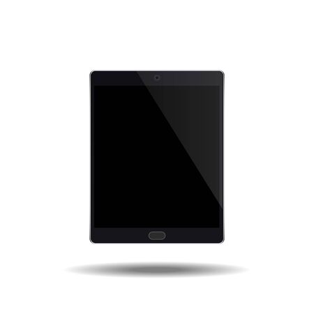 tablet black color with blank touch screen - vectorのイラスト素材