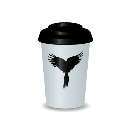 Realistic coffee cup vector template, for your design mock up - vectorのイラスト素材