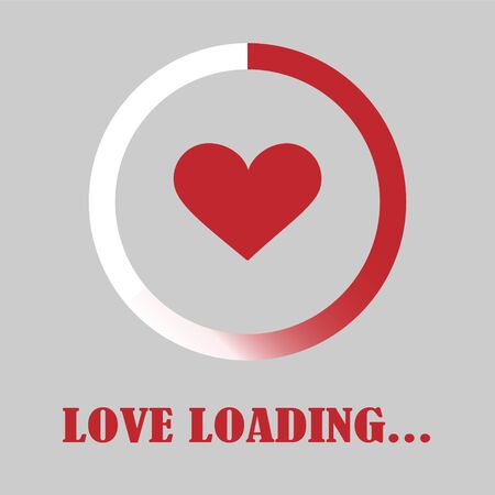 Love loading - Vector illustrationのイラスト素材