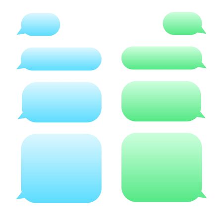 Speech bubble, message bubbles vector illustrationのイラスト素材