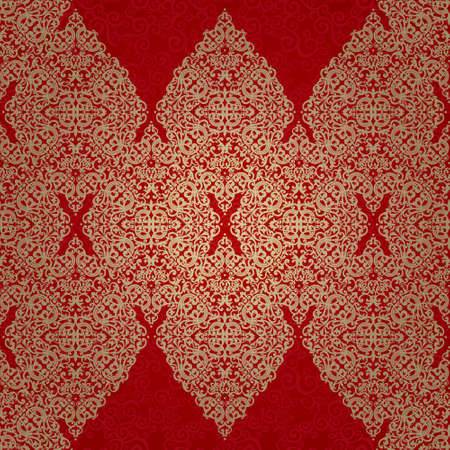 Vintage seamless border in Eastern style. Element for design. Place for your text. It can be used...