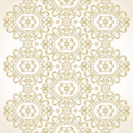 Vintage seamless border in Eastern style. Element for design. Place for your text. It can be used for decorating of wedding invitations, greeting cards, decoration for bags and clothes.のイラスト素材
