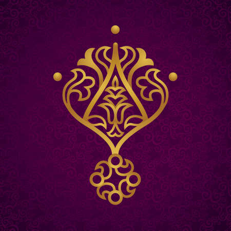 Vector baroque ornament in Victorian style. Ornate element for design. Toolkit for designer. It can be used for decorating of wedding invitations, greeting cards, decoration for bags and clothes.のイラスト素材