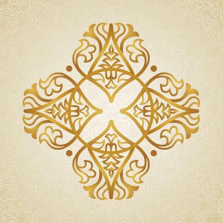 Vector baroque ornament in Victorian style. Ornate element for design. Toolkit for designer. It can be used for decorating of wedding invitations, greeting cards, decoration for bags and clothes.のイラスト素材