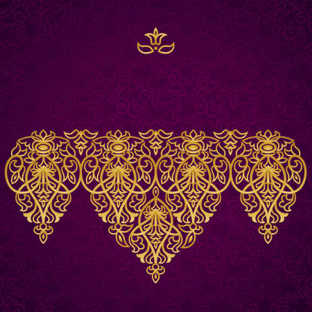 Vector baroque ornament in Victorian style. Ornate element for design. Toolkit for designer. It can be used for decorating of wedding invitations, greeting cards, decoration for bags and clothes.のイラスト素材