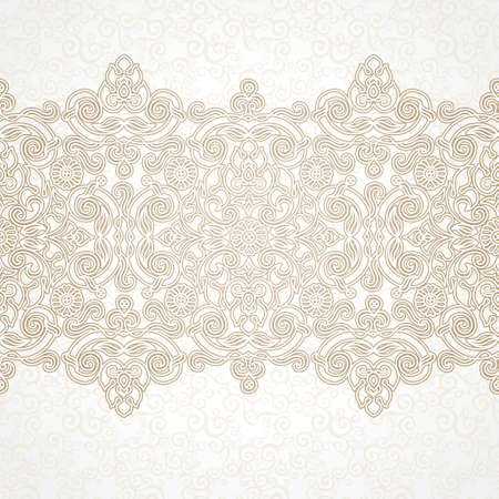 floral border in Eastern styleのイラスト素材