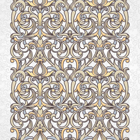 floral border in Victorian styleのイラスト素材