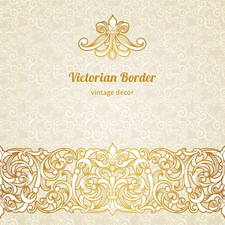 vintage border in Victorian styleのイラスト素材