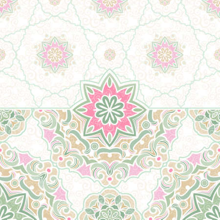 seamless border in Eastern styleのイラスト素材