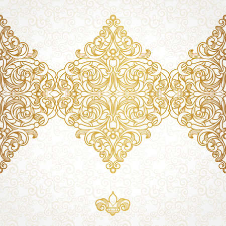 seamless border in Victorian styleのイラスト素材